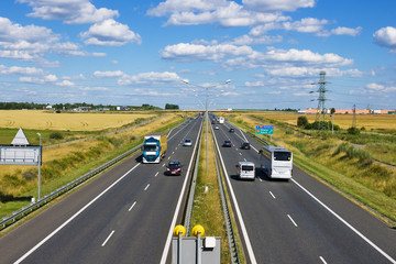 Polish A4 motorway near Gliwice