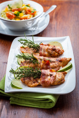 Chicken breast with and couscous salad