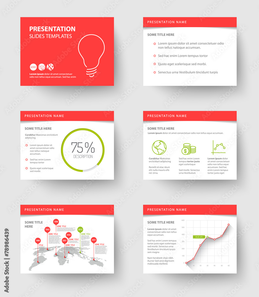Poster template for presentation slides