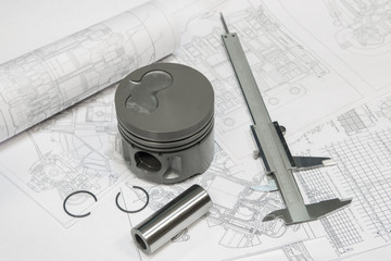 Car engine piston