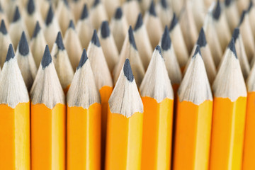 Stack of pencils ready for back to school 