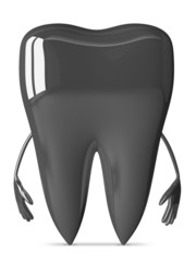 Metallic tooth character