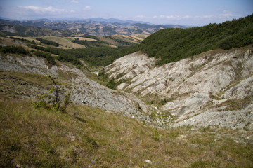 Fototapeta na wymiar Campagna di Canossa, Panorama