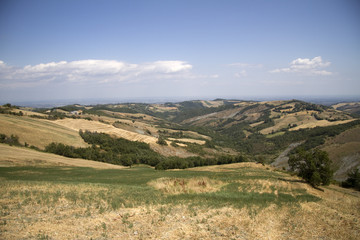 Naklejka premium Campagna di Canossa, Panorama