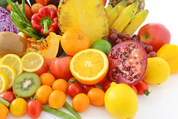 新鮮な野菜と果物