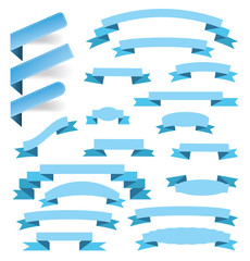 vector set of ribbons