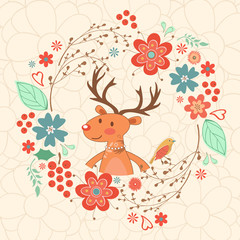 Hello my love card with deer