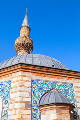 Fototapeta na wymiar Ancient Camii mosque, facade fragment. Izmir, Turkey