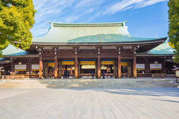 Naklejka premium Meiji-jingu Shrine in Tokyo, Japan