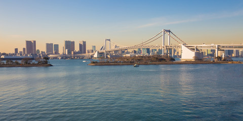 Fototapeta na wymiar Tokyo bay view from Odaiba