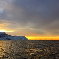Sonnenuntergang bei Giske