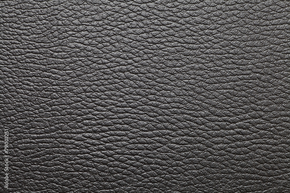 Wall mural Black leather texture and seamless background