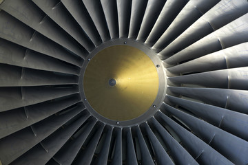 urbine blades jet engine aircraft