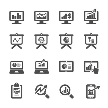 infographic and chart icon set 4, vector eps10