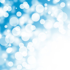 Abstract blue bokeh background