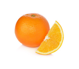 Orange on a white background.