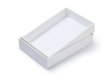 Naklejka premium white gift box isolated on white background