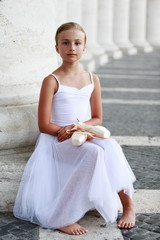 Ballet, ballerina - young and beautiful ballet dancer