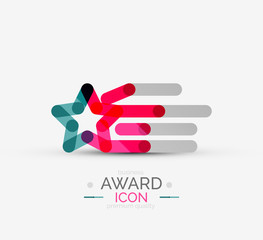 Award icon, logo.