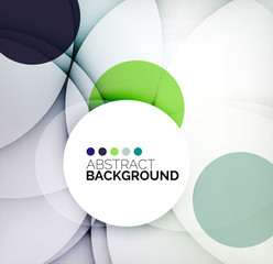 Colorful circles modern abstract composition