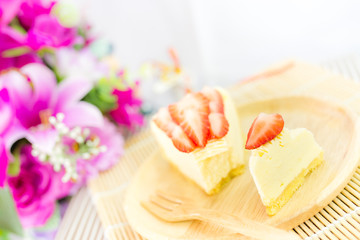 piece of strawberry tart