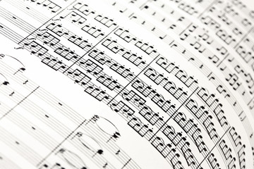 Obraz premium Sheet music