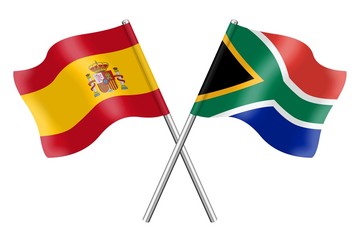 Flags: Spain and South Africa