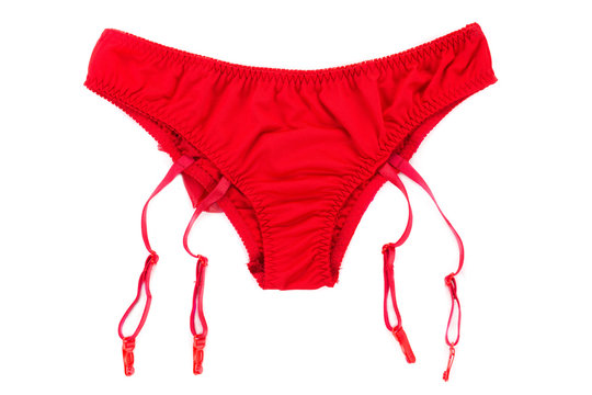Red female underwear