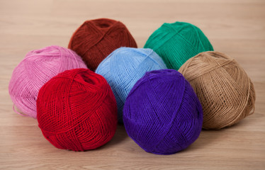 Three skeins of yarn