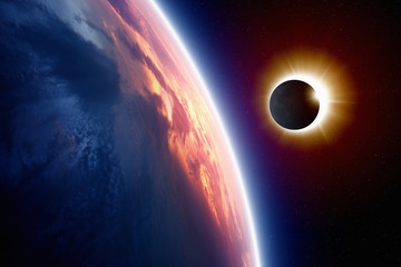 Naklejka premium Sun eclipse