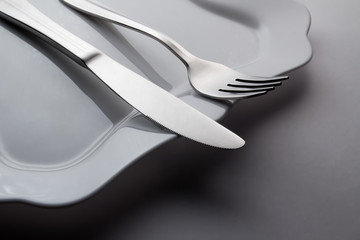 fork with a knife