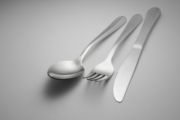 spoon, knife and fork