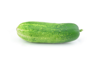 The green cucumbers isolated on white background