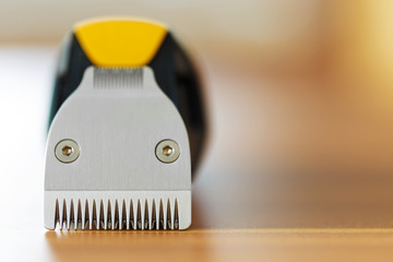 Close-up of beard trimmer