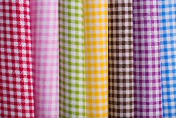 colorful fabric into the cell