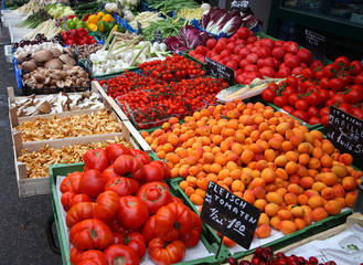 Assortment fresh products