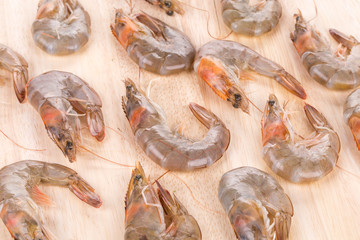 Raw shrimps