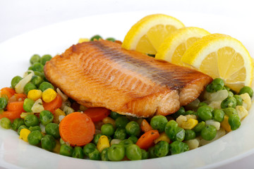 Roasted salmon