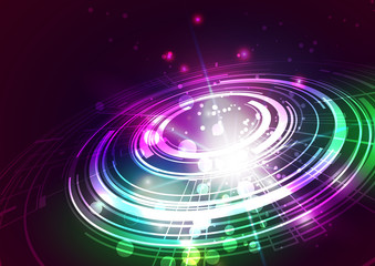 Abstract Lines with Light Vector Background