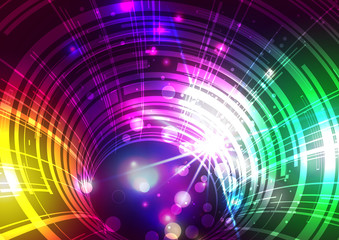 Abstract Lines with Light Vector Background