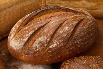 Traditional bread close up