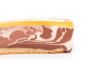 piece of vanilla cheesecake