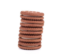 Brown chocolate biscuits
