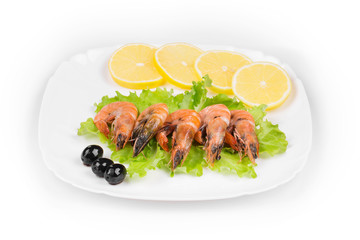 Boiled shrimps
