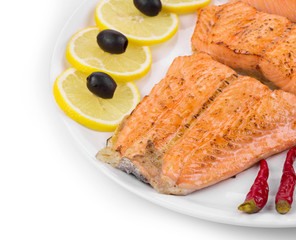 Grilled salmon