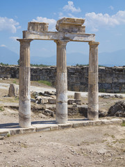 Columns and ruins of ancient Artemis temple