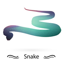 Snake triangles of different colors. Raster