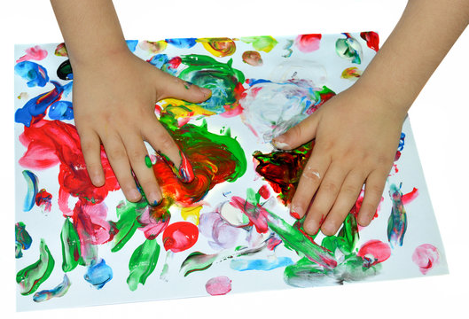 Painting with fingers