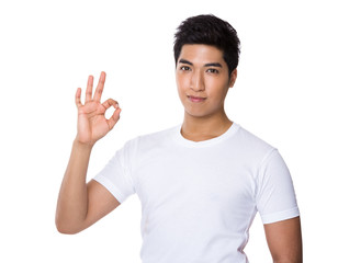 Man with ok sign