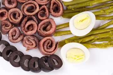 Salad with anchovies